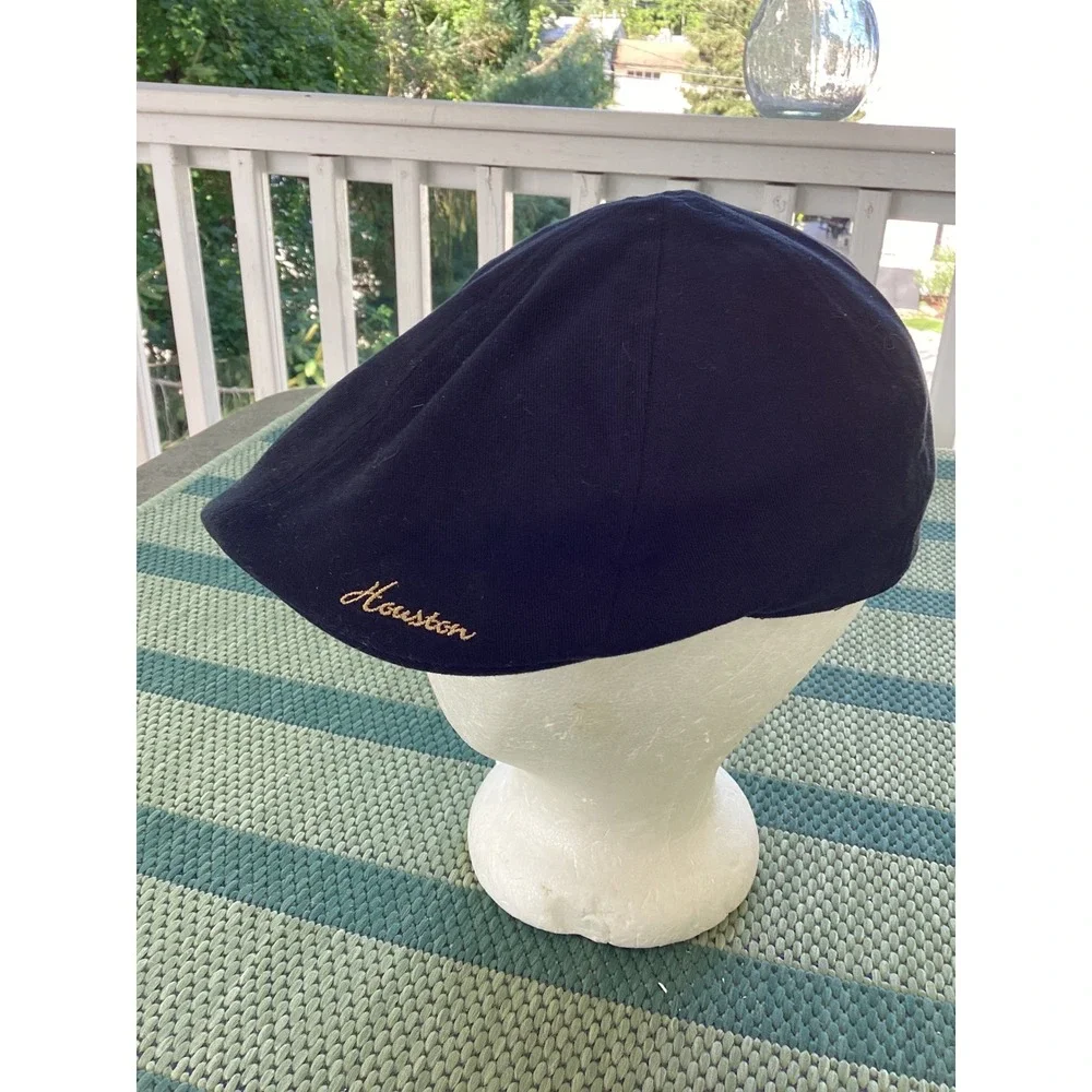 Adidas Houston Rockets NBA Flat Cap Hat Black Gold Youth Teen Ivy Scally Cap